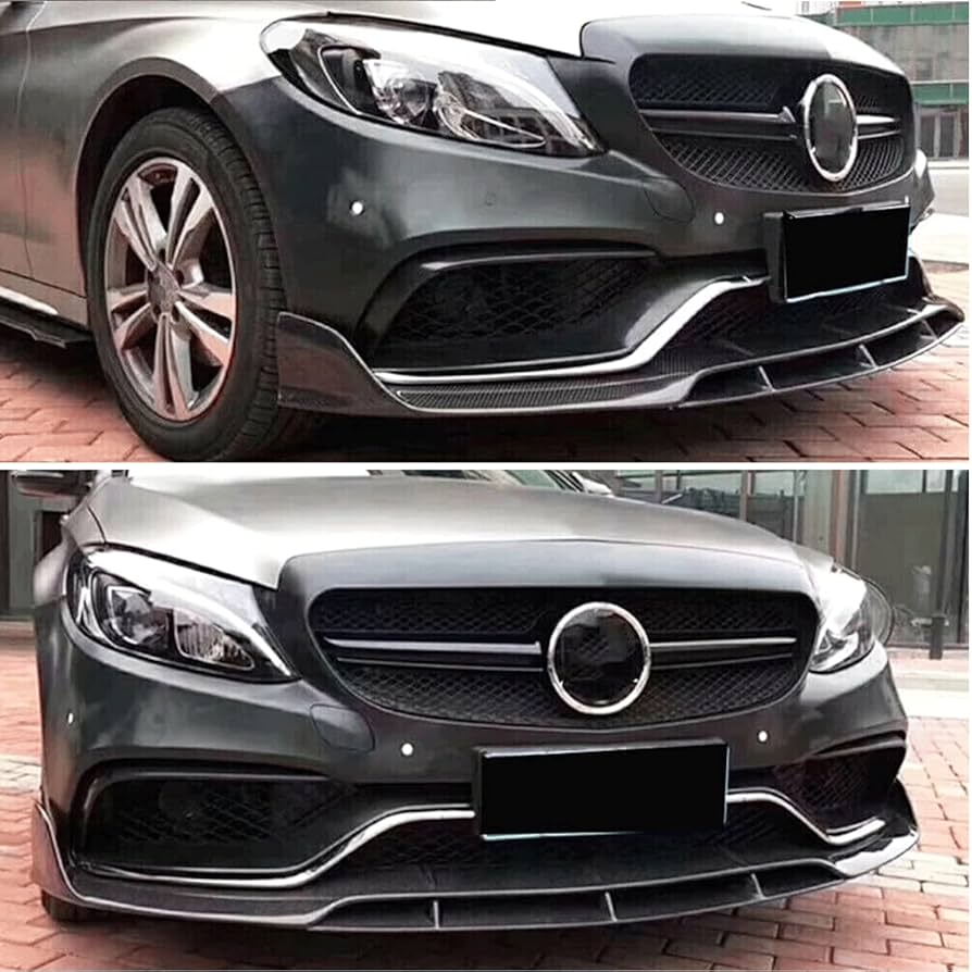 送料無料 ベンツ W205 Cクラス フォグ カバー Amazon | Jun-Star C63 2D 4D CF フォグライトカバー メルセデス